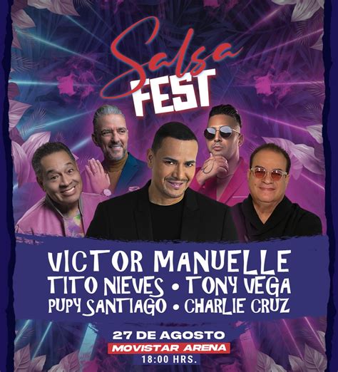 Salsa Fest Santiago 2023 Victor Manuelle Tito Nieves Tony Vega y más