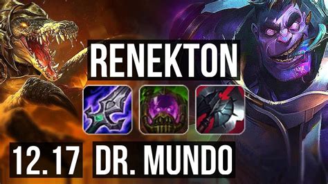 RENEKTON Vs DR MUNDO TOP Legendary 1 0M Mastery 13 4 11 300