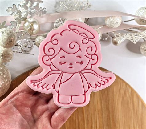 Christmas Angel Cookie Cutter Stamp Etsy