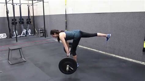 Barbell Single Leg Straight Leg Deadlift Youtube