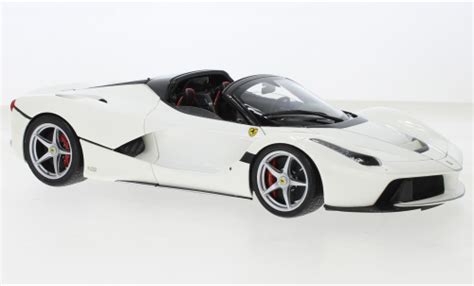 Diecast Model Cars Ferrari Laferrari 118 Bbr Models La Aperta White