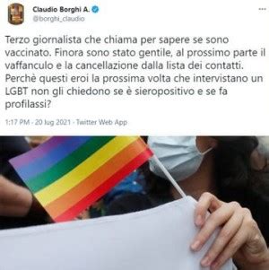 Il leghista Borghi Io vaccinato Chiedete a un Lgbt se è sieropositivo