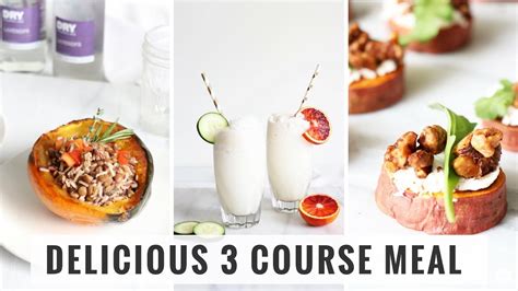 3 Course Meal Ideas | Examples and Forms