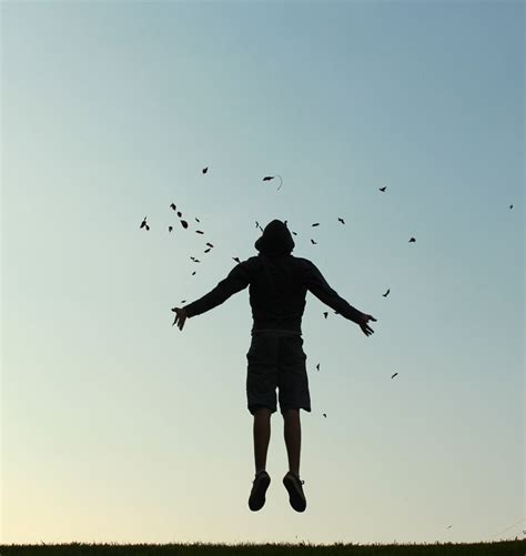 Float Photography Blue Sky Flying Photography Person Photography