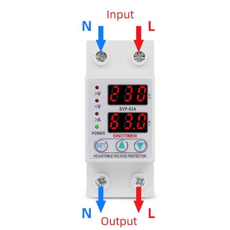 Din Rail Adjustable 63A 230V Over Under Voltage Pr Grandado