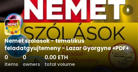 Nemet Szolasok Tematikus Feladatgyujtemeny Lazar Gyorgyne Pdf