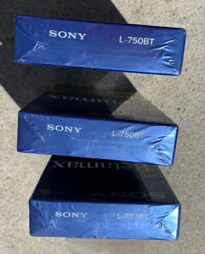 Lot Of 3 Sony Betamax L 750 Blank Recordable Beta Tape Sealed New 222 Meters Nos Ebay