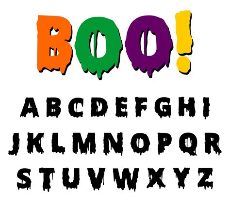 Boo Printable Letters