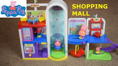 Peppa Pig Shopping Mall Multi Level Play Set Youtube