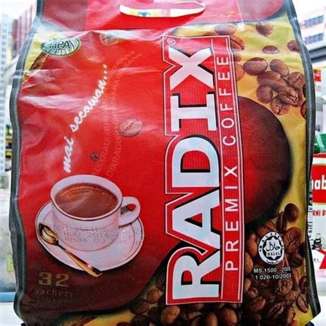 Jual Kopi Radix Hpa Asli Malaysia Sachet Radik Premix Coffee Kopi