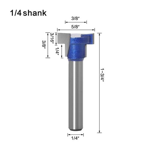 Bclong Inch Shank T Slot Router Bit Key Hole Bit Hex Bolt T