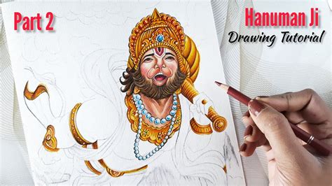 How To Draw Lord Hanuman Step By Step Tutorial For Beginners Lord