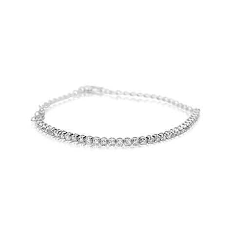 White Gold Diamond Tennis Bracelet Meira T Boutique