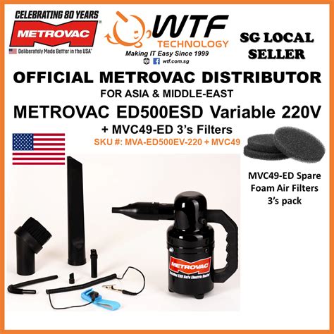 Official Distributor Metrovac Datavac Ed Esd Variable Volt Pc