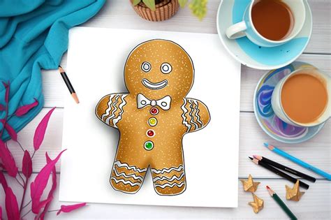 How To Draw A Gingerbread Man A Step By Step Tutorial