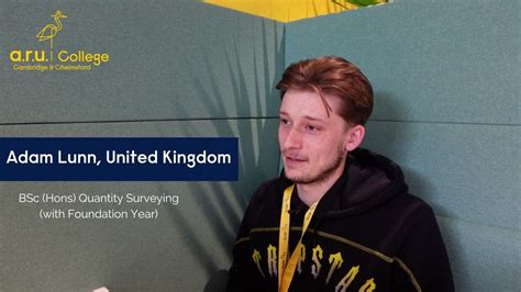 Adam S Story Studying Bsc Hons Quantity Surveying With Foundation