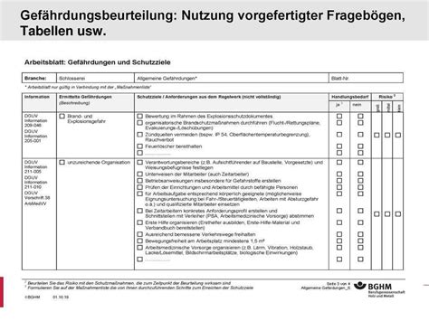 Gefaehrdungsbeurteilung Arztpraxis Muster