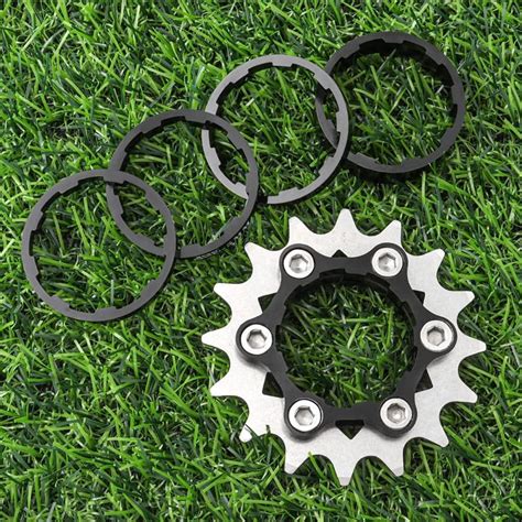 Black 16T Bibike Single Speed Conversion Kit With Cassette Spacers