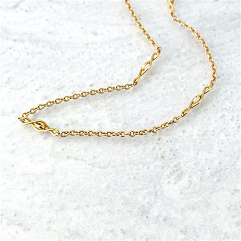 Solid Gold Pocket Watch Chain Choker Necklace • PreAdored® Sustainable ...