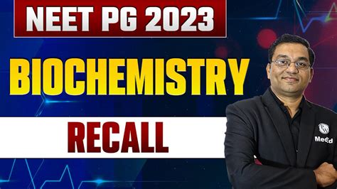 Biochemistry Neet Pg Recall Pwmeded Youtube