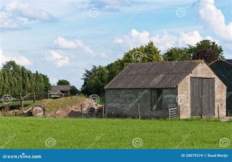 Stajni Drzwi Holendera Krajobrazu Stary Drewniany Zdj Cie Stock Obraz