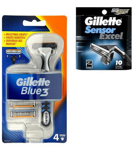 Gillette Blue Sensor Sensor And Sensor Excel Compatible Razor