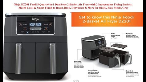 Ninja Dz Foodi Quart In Dualzone Basket Air Fryer With