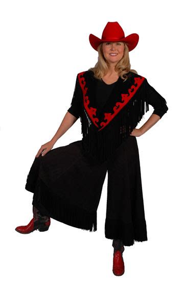 Western Style Black Gaucho Ann N Eve Exclusive Made To Order Womens Western Wear