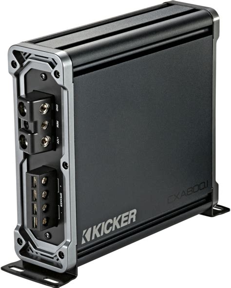 Kicker Cx 800w Class D Digital Mono Amplifier With Variable Low Pass Crossover Black 46cxa8001