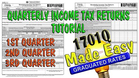 How To FILL OUT 1701Q Quarterly Income Tax Returns YouTube