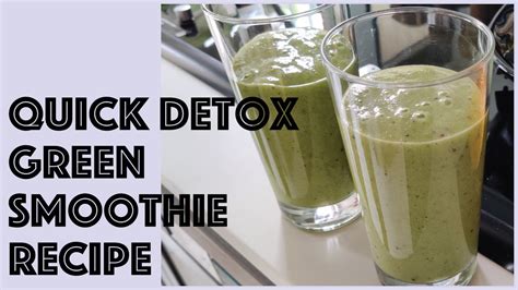 [simple And Easy Recipe] Detox Green Smoothie Youtube