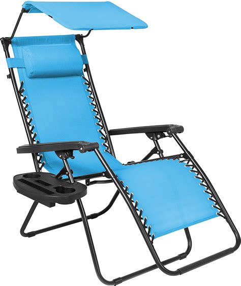 DecorX Folding Steel Mesh Zero Gravity Recliner Lounge Chair W