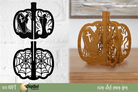 3d Pumpkin Laser Cut Graphic By Digital Idea Creative Fabrica