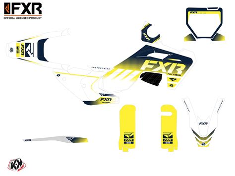 Kit Déco Motocross Fxr Revo Husqvarna Fs 450 Blanc Kutvek Kit Graphik