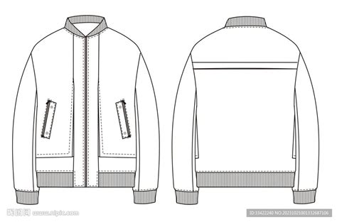 夹克款式图设计图 服装设计 广告设计 设计图库 昵图网