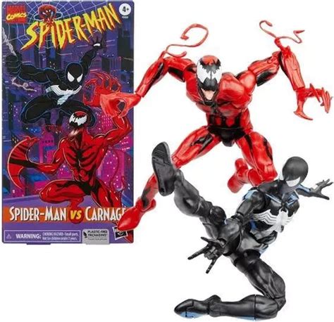 Spider man Carnage 2 Pack Marvel Legends Series Hasbro Vhs Envío gratis