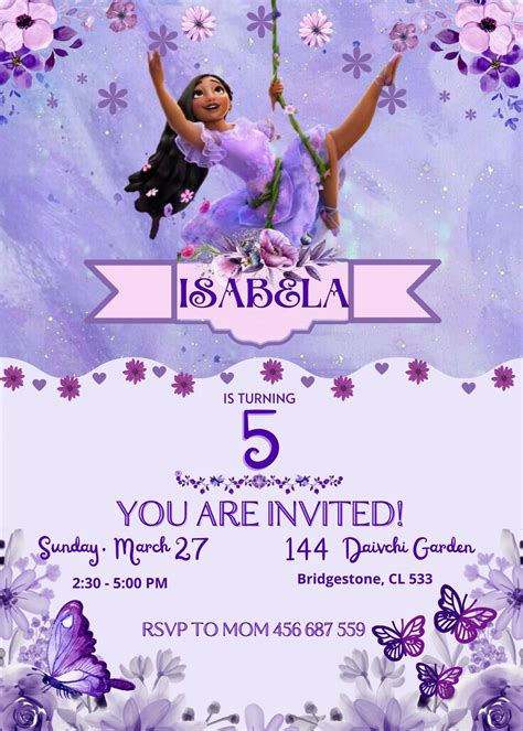 Copy Of Encanto Birthday Invitation Template Artofit