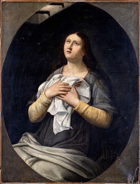 Pittore Del Xviii Secolo Maddalena Olio Su Tela Asta Antiquariato