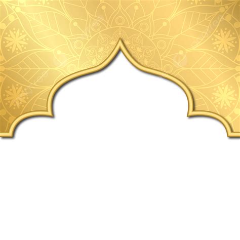 Islamic Gold Frame Png Transparent Islamic Vector Frame Png Free The