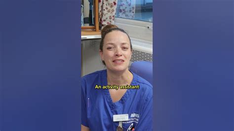 Staff On Ward G4 Tell Us The Benefits Of An Activity Assistant Youtube