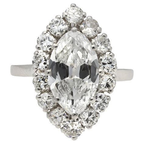 Cartier Diamond Platinum Cluster Ring At Stdibs Cluster Ring Designs