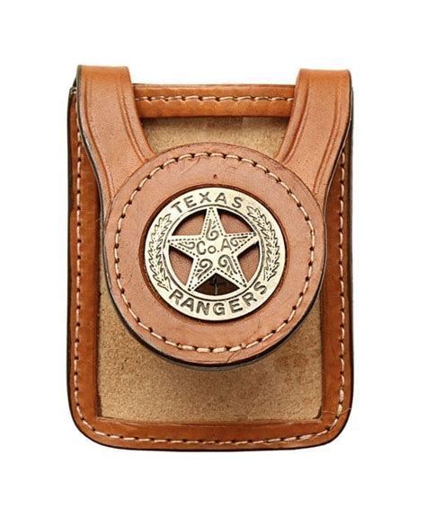 Leather Police Badge Holder - BH18R