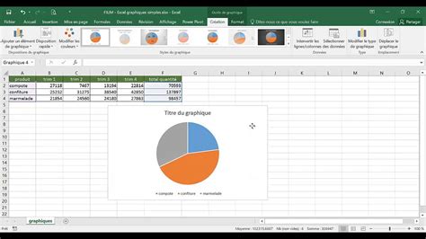 Excel 1 Basique Cours Graphique Simple Secteur YouTube