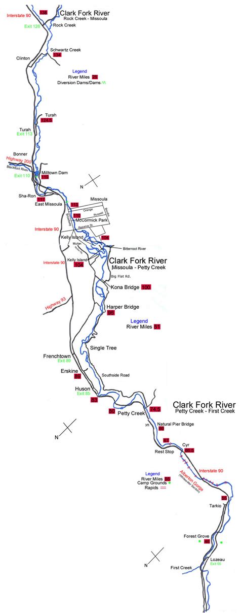 Blackfoot River Float Map - Black Sea Map