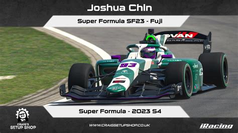 IRacing 23S4 Super Formula SF23 Super Formula Fuji JC YouTube