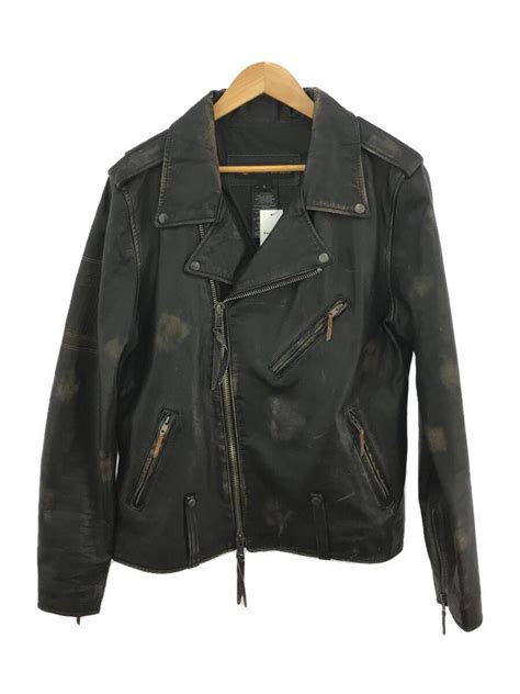 HARLEY DAVIDSON ハーレーダヴィッドソン Slim Fit Leather Biker Jacket ヴィンテージ加工