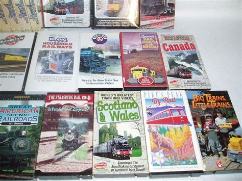 Lot Of 31 Train Vhs Tapes Models Locomotives Travel Setup And More