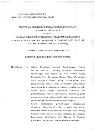 PERATURAN TENTANG STANDAR TEKNIS DAN OPERASIONAL PERATURAN KESELAMATAN