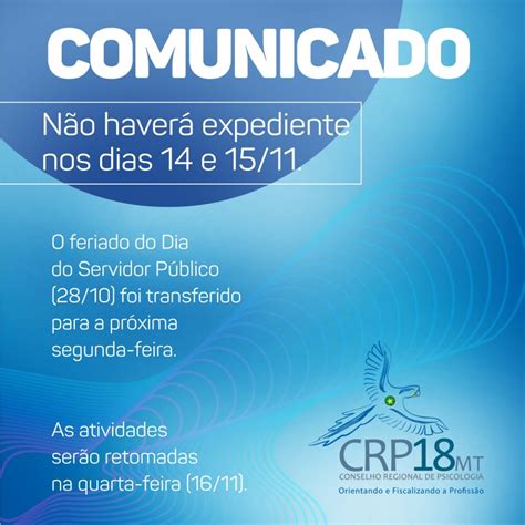 Comunicado Horário De Expediente Notícias Conselho Regional De