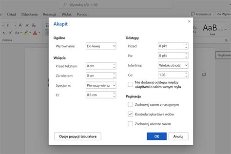 Jak zrobić akapit w Wordzie Formatowanie tekstu Scroll